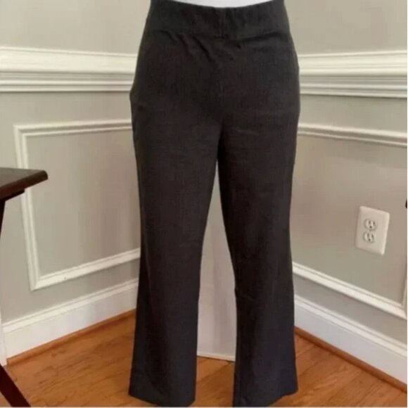 Talbots Charcoal Gray Bi-Stretch Pants Size 10P - Picture 1 of 3